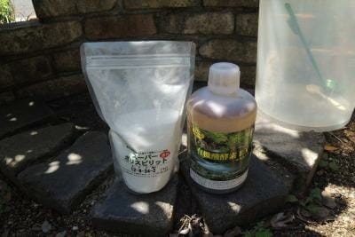 カリ肥料と有機酸資材